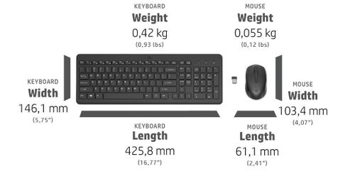 cumpără Tastatură + Mouse HP 330 (2V9E6AA#ACB) în Chișinău 