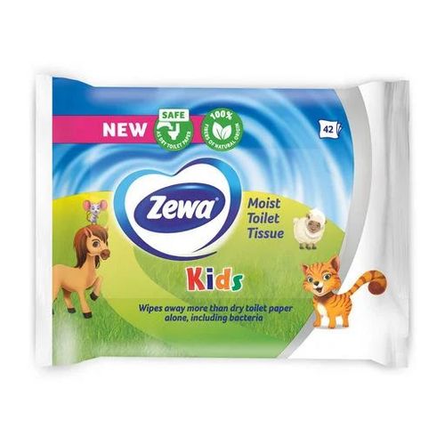 Детская влажная туалетная бумага Zewa Kids (42 шт) 