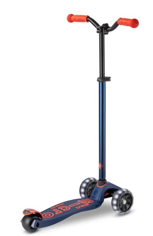 cumpără Trotinetă Micro MMD044 Maxi Deluxe Pro LED Navy Red în Chișinău 