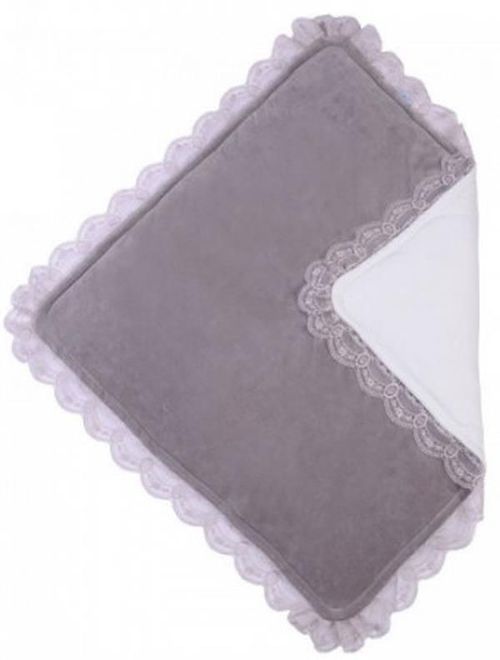 cumpără Lenjerie de pat pentru copii Veres 125.06.04 Velour lace taup grey 80*80 în Chișinău 