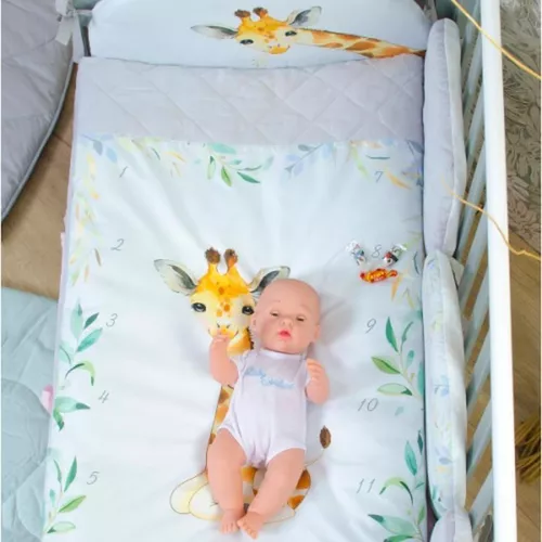 купить Детское постельное белье Veres 217.06 Жираф (6 ед.) в Кишинёве 