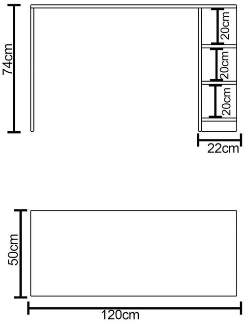 купить Офисный стол Remaks Ram White/Oak в Кишинёве 