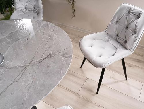 купить Стул Signal Cherry II velvet jas szary bl.03/ met. czar в Кишинёве 