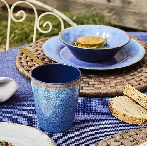 cumpără Farfurie Tognana 31897 Craquele Blu 16buc, melamin în Chișinău 