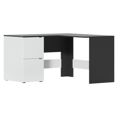 cumpără Masă de birou Fabrik Home Mateo, стол угловой 1300x750x1300 Чёрный ясень/Белый ясень în Chișinău 