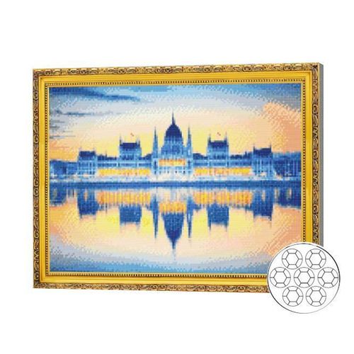 cumpără Tablou pe numere Art Gallery GA80330 Mozaic cu diamante 40x50cm Parlamentul. Budapesta în Chișinău 