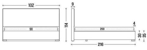 cumpără Pat my-STYLE my-Kima 90x200 (P56D90M19) în Chișinău 