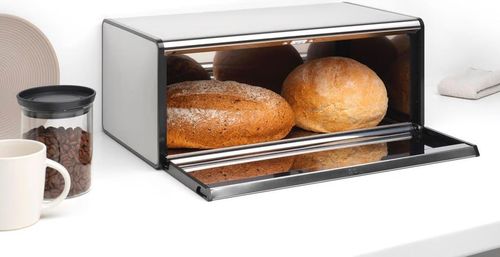 купить Хлебница Brabantia 23 67 09 Fall Front Matt Steel в Кишинёве 