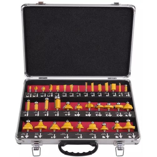 cumpără Set de tubulare, bite, duze Hoteche 610113 35 freze lemn (Ø6mm) în Chișinău 