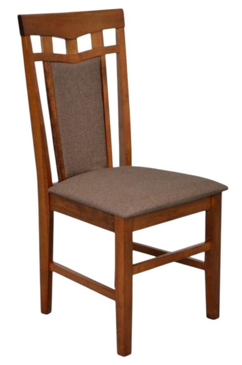 купить Комплект стол и стулья Evelin di Costacurta стол HV-24V Burnish oak + 6 стульев Deepa R Burnish oak/Ekea12 Dark Brown в Кишинёве 