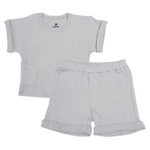 cumpără Haine pentru copii Minikin 25062074 Naturelle Комплект футболка и шорты р-р74, серый светлый, унисекс în Chișinău 