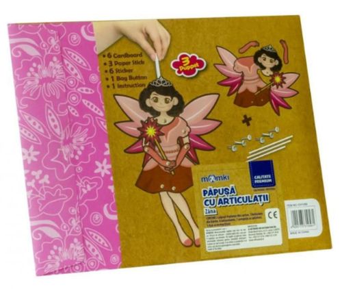 купить Набор для творчества Momki MKCH1056 Set de artizanat Papusa cu articulatii, Zana в Кишинёве 