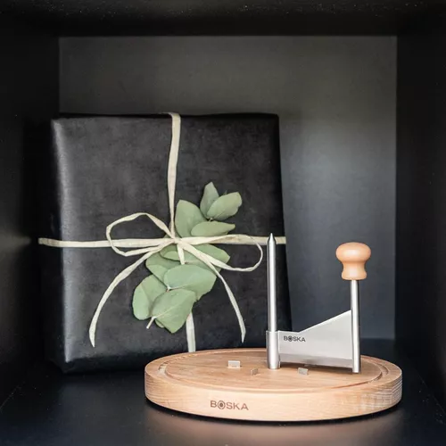 купить Доска разделочная BOSKA 850511 круглая Tete de Moine с крышкой Amigo в Кишинёве 