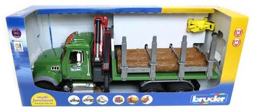cumpără Mașină Bruder 2824 BD Camion forestier cu macara MACK, 43252 în Chișinău 