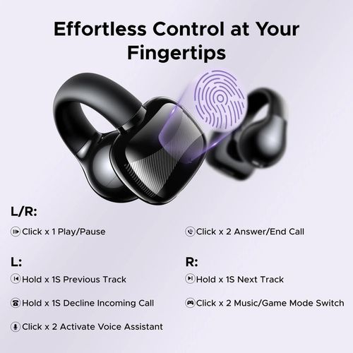купить Наушники беспроводные Ugreen 45785, Open Ear HiTune S3 | WS209, Black в Кишинёве 