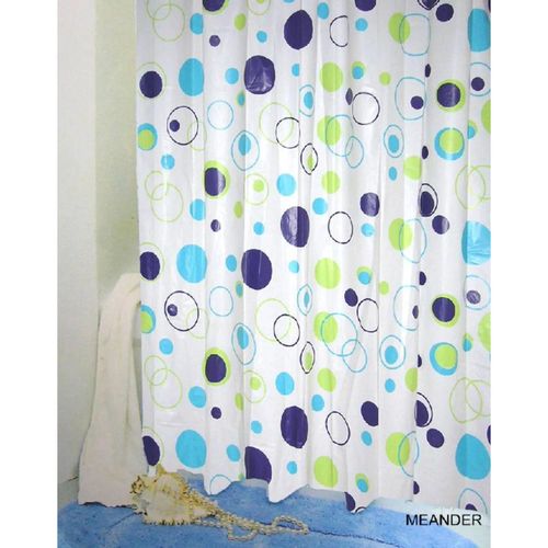 купить Занавеска для ванной Bisk 03563 PEVA MEANDER 180x200 в Кишинёве 