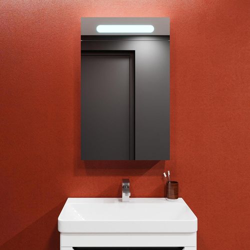 купить Зеркало для ванной Bayro Portis LED 500x800 универсальный, белый в Кишинёве 