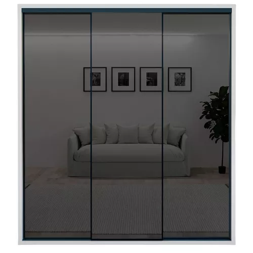 купить Шкаф Bayro Parma Graphite 2000x2250x600 белый, купе в Кишинёве 