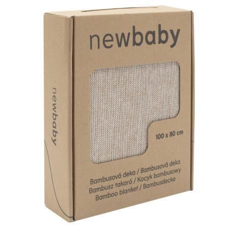 купить Детское постельное белье New Baby 54078 Плед вязанный Bamboo 100x80 см beige в Кишинёве 