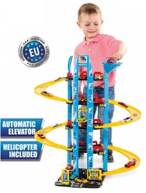 купить Машина Molto 11411 Игра Парковка 5 уровней+Вертолет в Кишинёве 