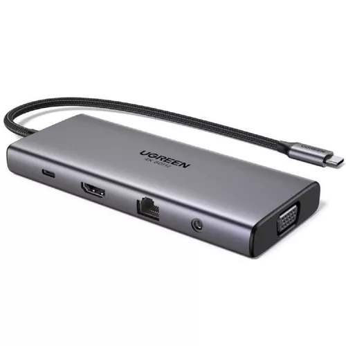 купить Переходник для IT Ugreen 45520 HUB 11in1 Type-C + PD 100W, CM639 в Кишинёве 