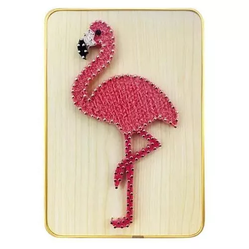купить Набор для творчества miscellaneous DHACE28041 Set String Art 21x30 Flamingo в Кишинёве 