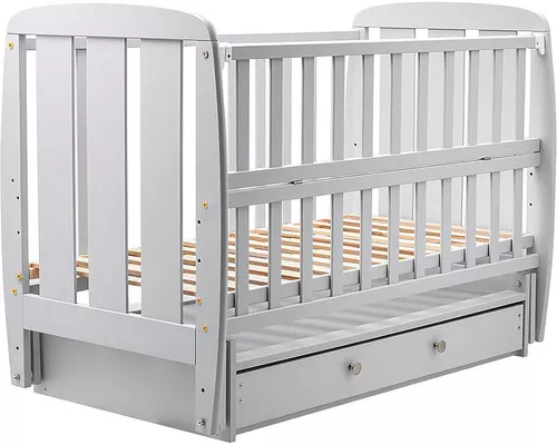 купить Кроватка Дубик-М Sharik Sertar Maiatnik(Шухляда) Grey в Кишинёве 