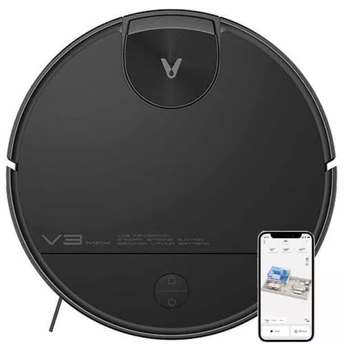 купить Пылесос робот Viomi V3 Max, Black в Кишинёве 