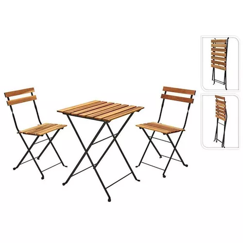 cumpără Mobilier pentru grădină Promstore 49386 Set 3 piese: masa H71cm si 2 scaune H79cm în Chișinău 