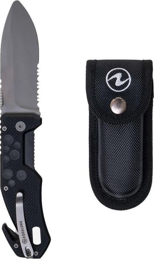 купить Нож походный AquaLung Folding Blunt Black в Кишинёве 