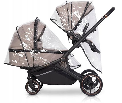купить Детская коляска Cavoe Avec Taupe (2люльки) в Кишинёве 