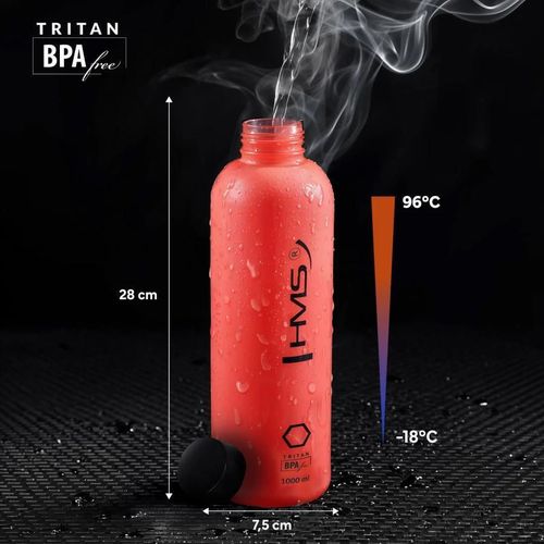 купить Бутылочка для воды HMS 13610 Sticla 1000ml Tritan Red NCD61 (15-02-054) в Кишинёве 