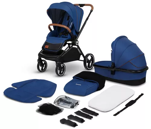 купить Детская коляска Lionelo Mika Blue Navy (2in1) в Кишинёве 