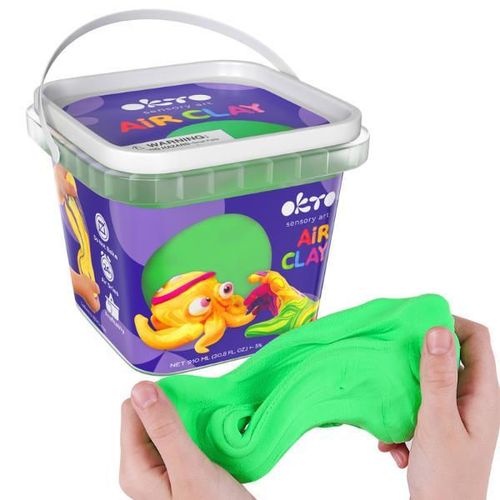cumpără Set de creație Okto 20011 Plastilină ușoară în găletușă, Verde în Chișinău 
