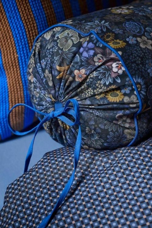 cumpără Pernă Pip Studio 332430 Tutti I Fiore Roll Cushion 22x70 Dark Blue în Chișinău 