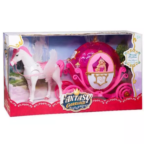 купить Игрушка New World 315B Игровой набор «Фантастическая карета», розовый, 782003 в Кишинёве 