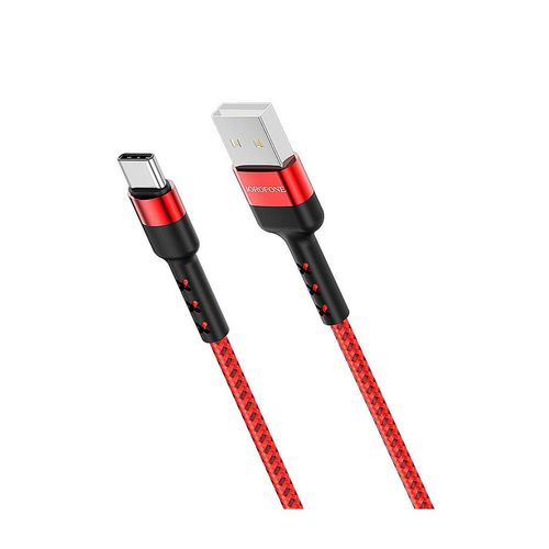 купить Borofone cable BX34 Advantage charging data cable for Type-C Red, 715241, charging data sync cable for USB-C, USB to USB-C, 1m, aluminum alloy connectors and nylon braid. в Кишинёве 