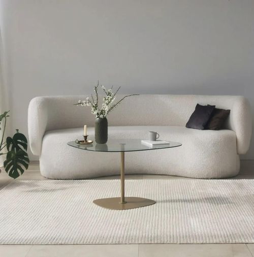 купить Журнальный столик Trendy Soho, Transparent, Aur в Кишинёве 