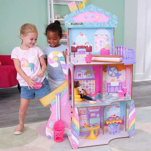 купить Домик для кукол KinderKraft 20242-MSN Candy Castle Dollhouse в Кишинёве 