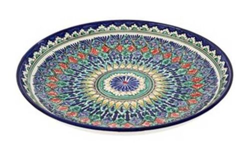 cumpără Farfurie Rishtan Ceramic Lyagan Mehrob 38cm, pictata manual, ceramica în Chișinău 