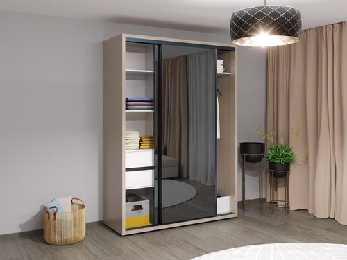 купить Шкаф Bayro Parma Graphite 1600x2250x600 серый камень, купе в Кишинёве 