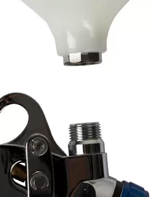 купить Распылитель краски Profmet 893032 Пневматический HVLP, подача жидкости 160-240 мл/мин, пластиковый стакан 600 мл в Кишинёве 