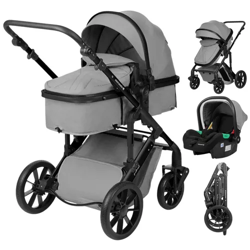 cumpără Сărucior pentru copii Kikka Boo Darling Light Grey 2024, transformabil 3in1 (3800171209717) în Chișinău 