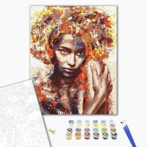 cumpără Tablou pe numere BrushMe BS51400 (în cutie) Necunoscuta în culori în Chișinău 