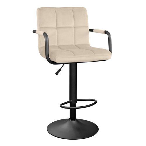 cumpără Scaun de bar Deco SB-042 Catifea Beige MQCJ-3-B + Black Legs în Chișinău 
