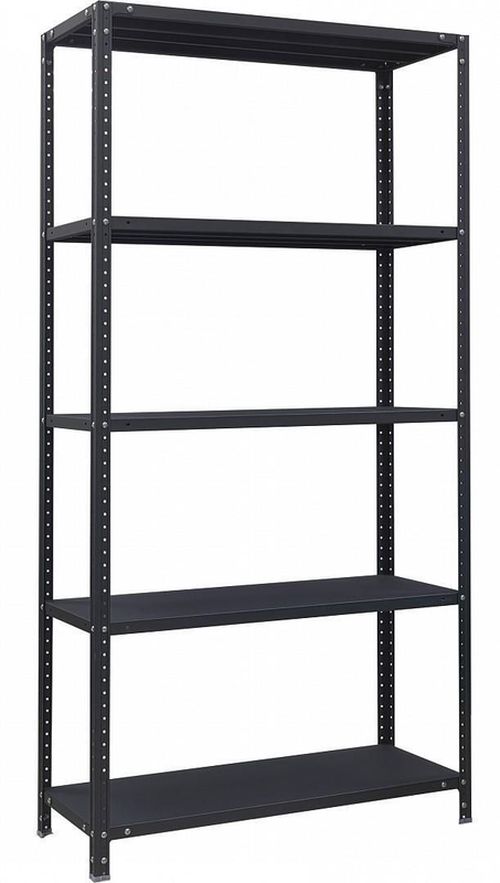 купить Cтеллаж складской УХЛ-МАШ СК-Ч 2,0/1000х400 Стеллаж средней нагрузки 120кг (2000х1000х400мм) (5 полок) чёрный в Кишинёве 