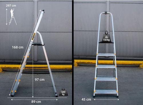 cumpără Scară Drabest DR-AL-D5-PRO-Ż+CZ în Chișinău 