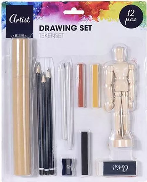 cumpără Set de creație Promstore 47966 Набор для рисования Artist 12ед с фигурой человека în Chișinău 