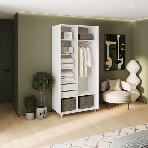 cumpără Dulap my-STYLE C10H2T01AM01-U11, 100x220, белый în Chișinău 