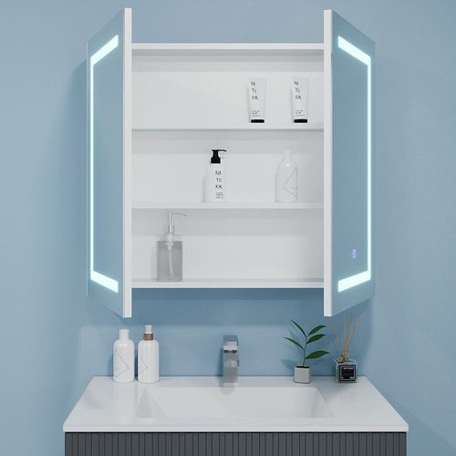 cumpără Oglindă baie Bayro Optima LED touch 800x700 белый în Chișinău 